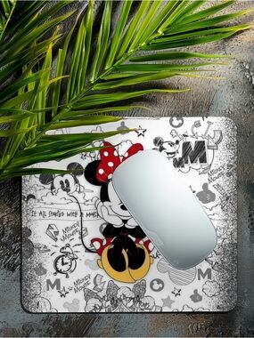 Minnie Mouse White & Red Decorative Mouse Pad